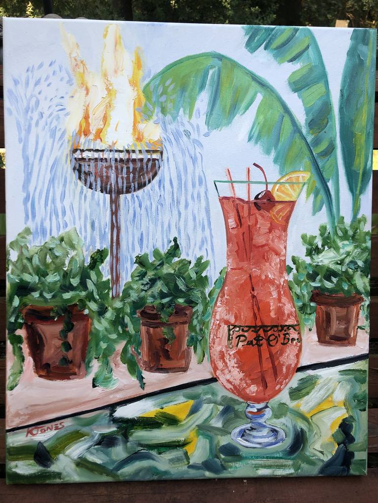 Original Impressionism Food & Drink Painting by Kristi Cavett Jones