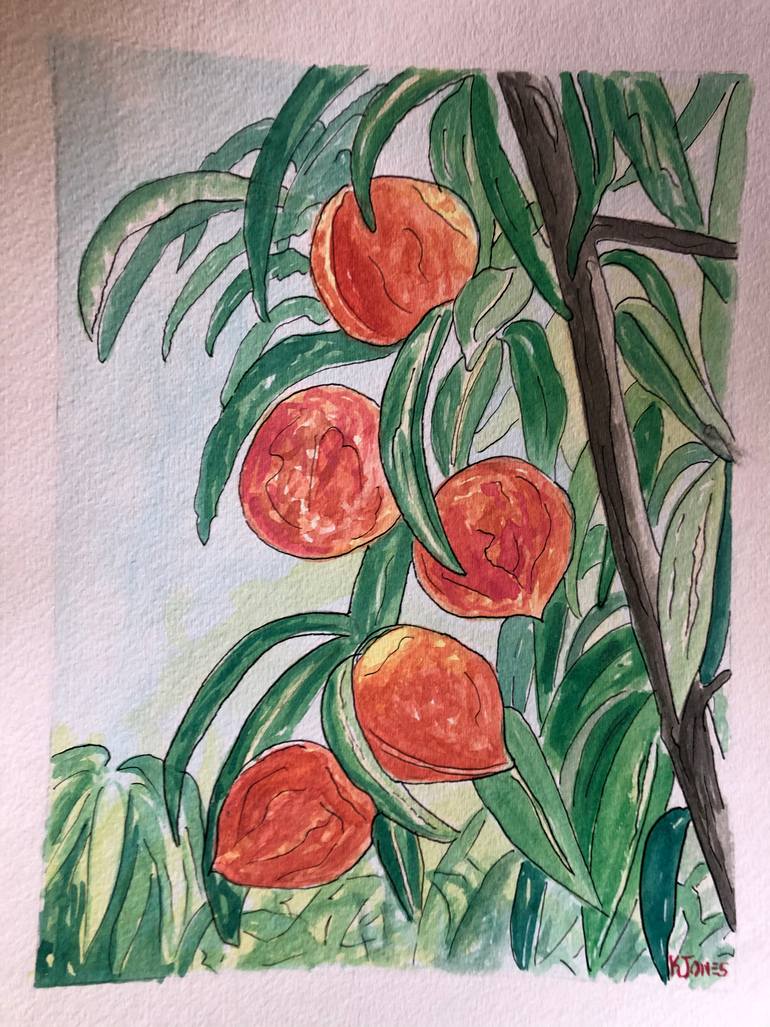 Original Impressionism Botanic Painting by Kristi Cavett Jones