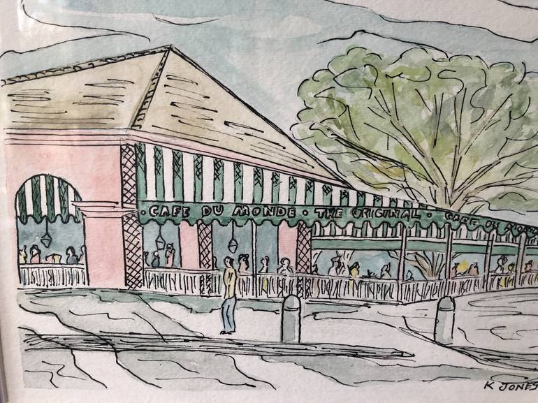 Original Illustration Architecture Paintings by Kristi Cavett Jones