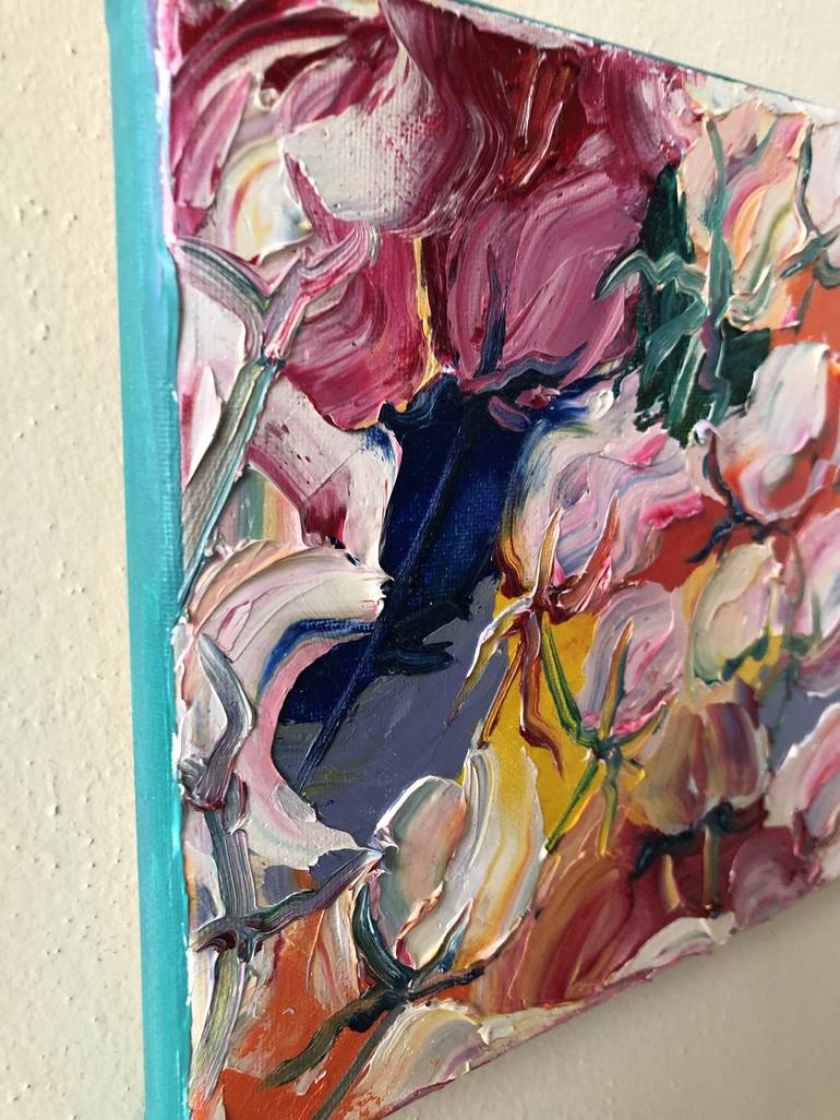 Original Expressionism Botanic Painting by Kristi Cavett Jones