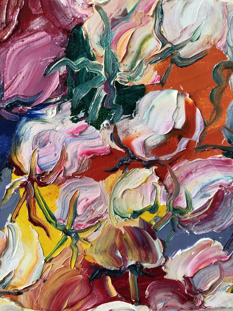 Original Expressionism Botanic Painting by Kristi Cavett Jones