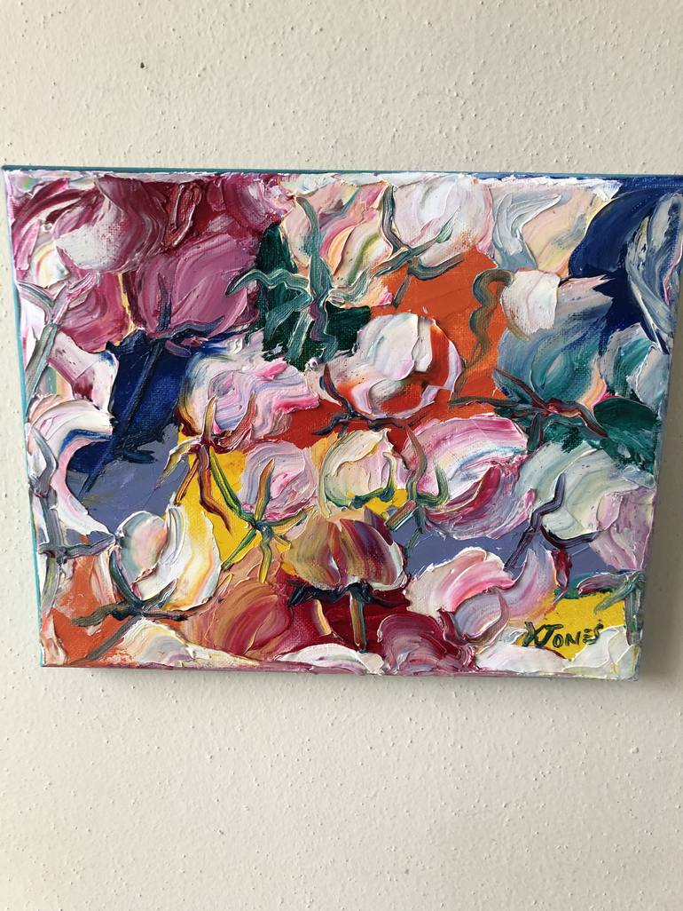 Original Expressionism Botanic Painting by Kristi Cavett Jones