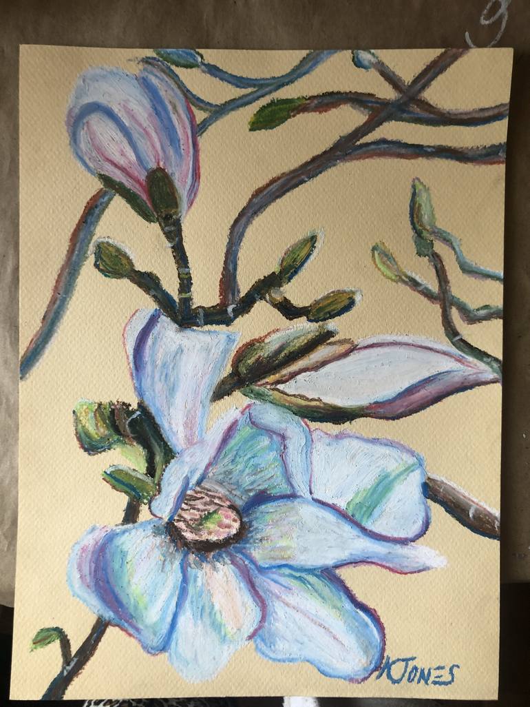 Original Impressionism Botanic Drawing by Kristi Cavett Jones