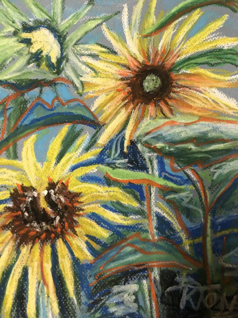 Original Impressionism Botanic Drawing by Kristi Cavett Jones