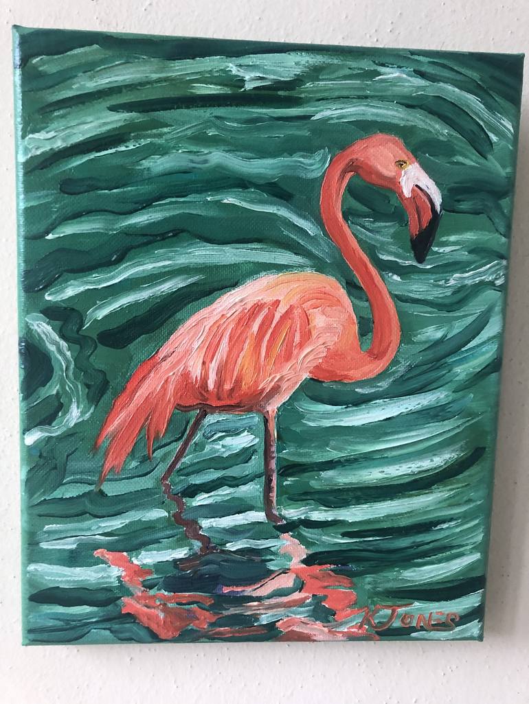 Original Impressionism Animal Painting by Kristi Cavett Jones