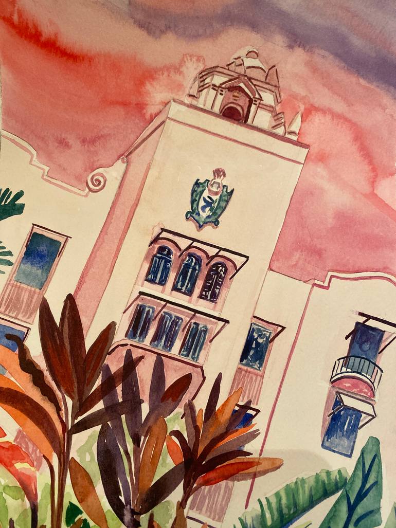 Original Realism Architecture Painting by Kristi Cavett Jones