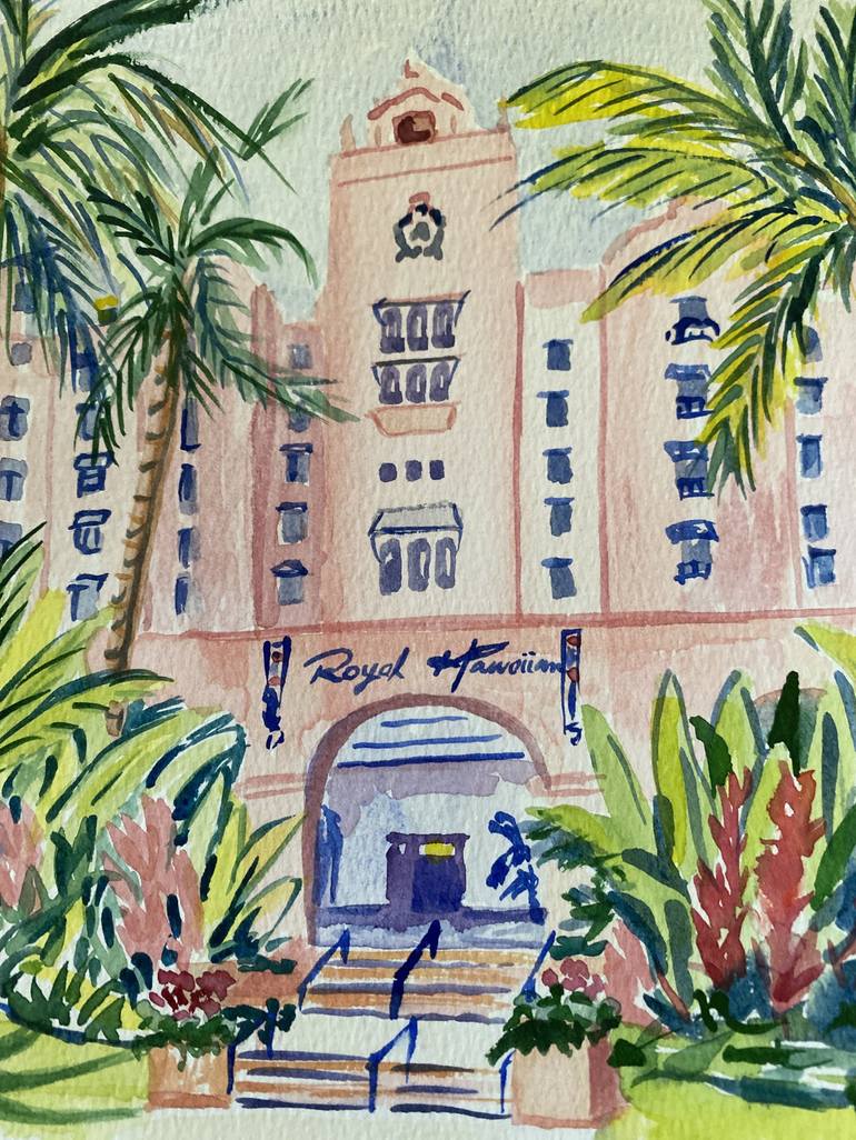 Original Architecture Painting by Kristi Cavett Jones