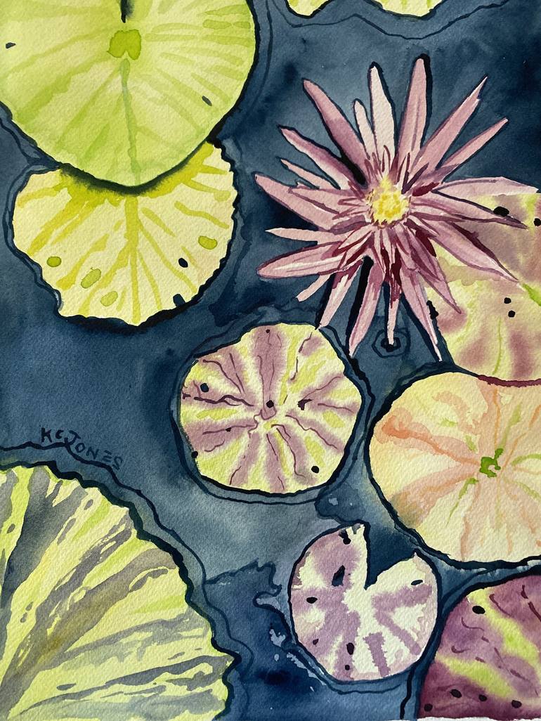 Original Impressionism Botanic Paintings by Kristi Cavett Jones