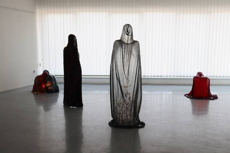 Original Surrealism People Sculpture by Nikola Rysava