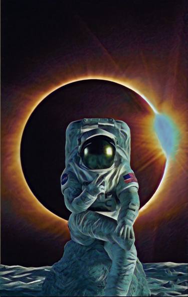 Astronaut in eclipse thumb