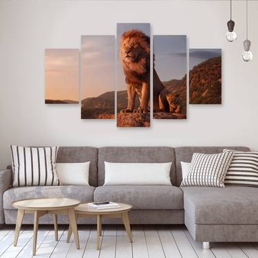 Father & Son 5 Panel Canvas Art thumb
