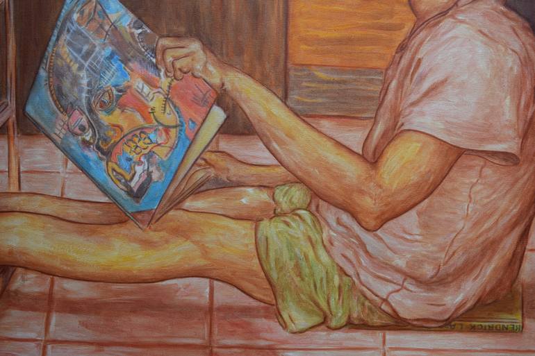 Original Conceptual Abstract Painting by Debayo Desalu