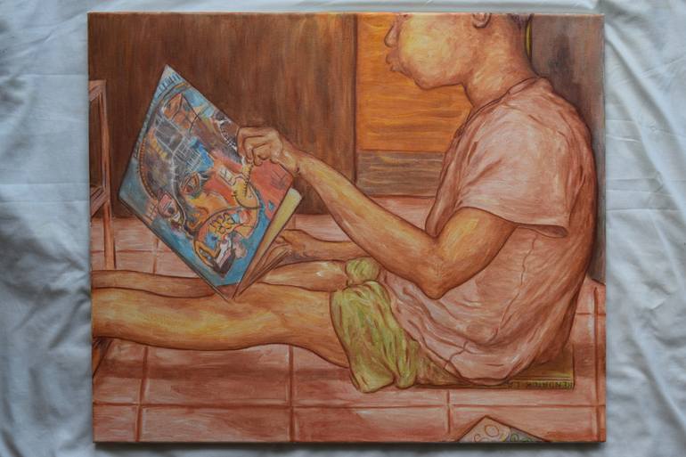 Original Conceptual Abstract Painting by Debayo Desalu
