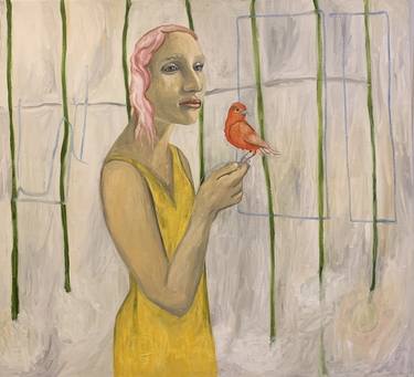 Original Expressionism Women Paintings by Klara Edstrand