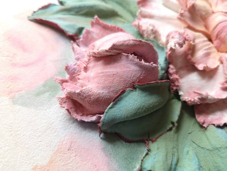 Original Impressionism Floral Sculpture by Irina Stepanova