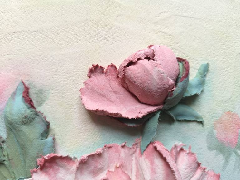 Original Impressionism Floral Sculpture by Irina Stepanova