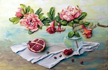With Renewed Vigor - beautiful pomegranate still life with deep meaning thumb