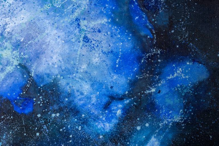 Original Abstract Outer Space Painting by Ana Guerrero