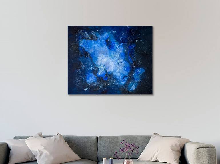 Original Abstract Outer Space Painting by Ana Guerrero