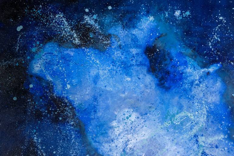 Original Abstract Outer Space Painting by Ana Guerrero