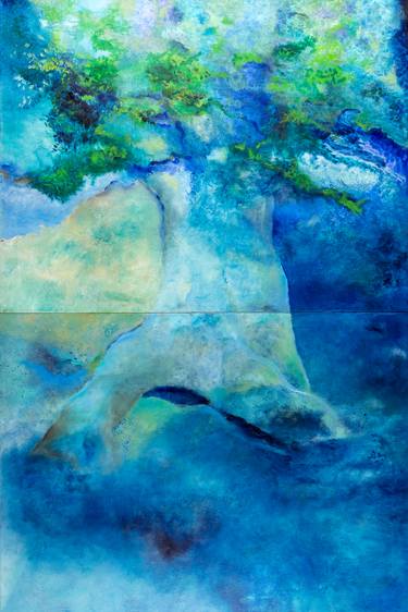 Original Abstract Tree Paintings by Ana Guerrero