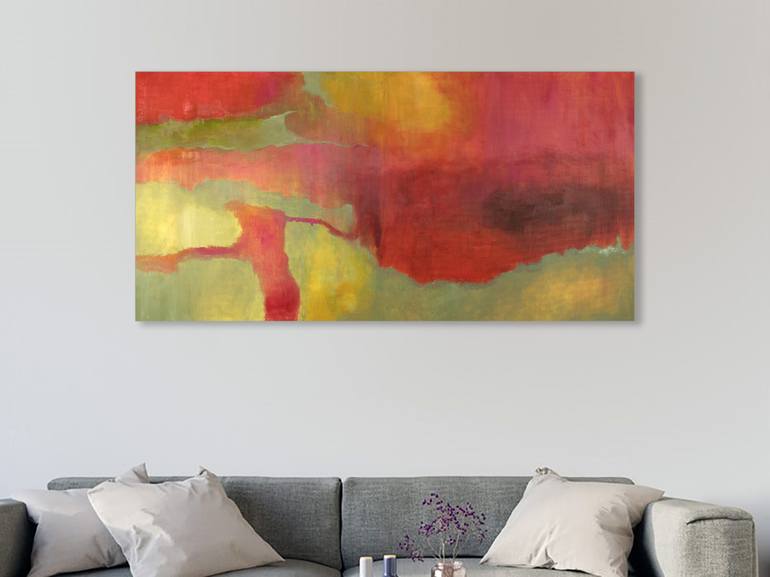 Original Abstract Landscape Painting by Ana Guerrero