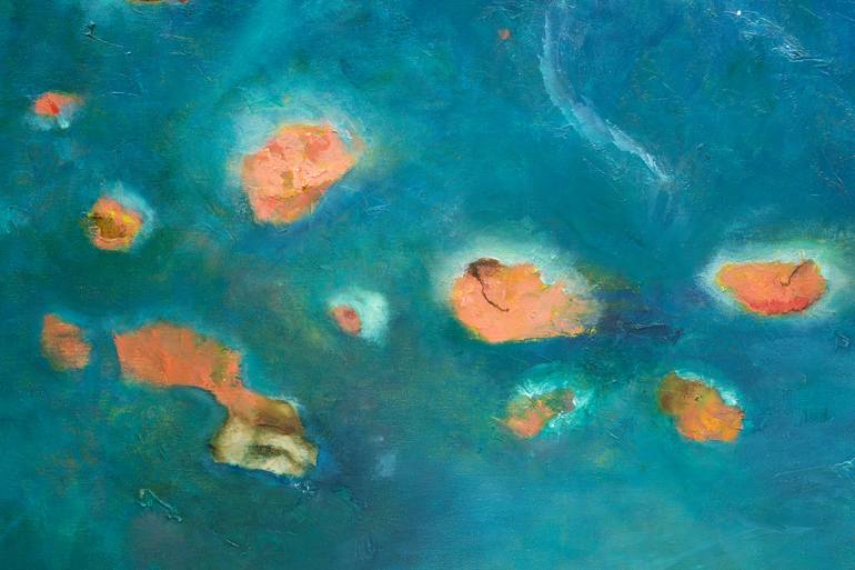 Original Abstract Aerial Painting by Ana Guerrero