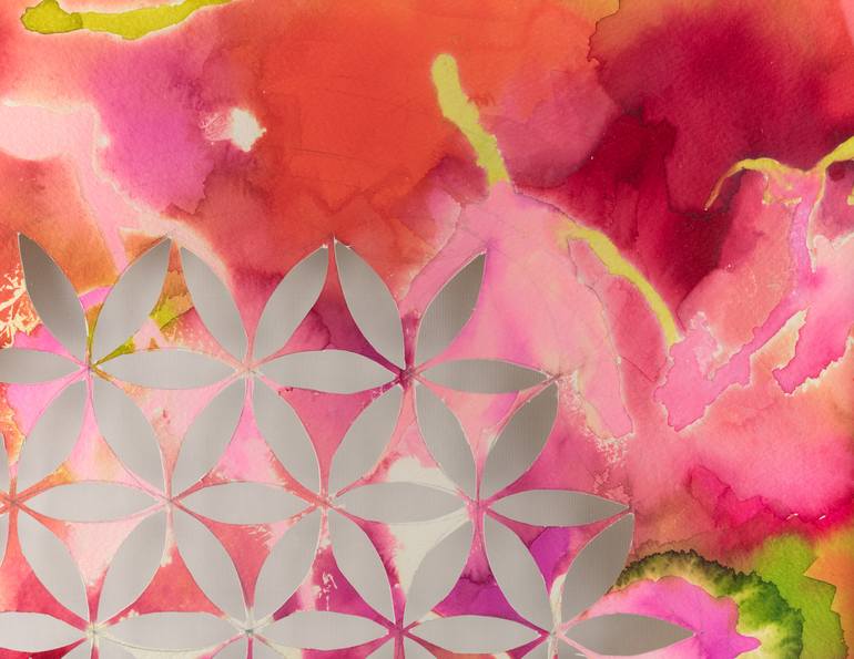 Original Abstract Geometric Painting by Ana Guerrero