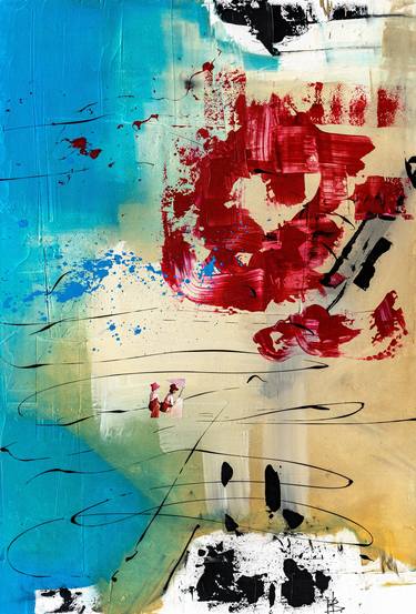Original Abstract Expressionism Abstract Paintings by Meggy Bernhardt