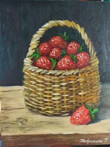 Still life "ripe strawberries" thumb