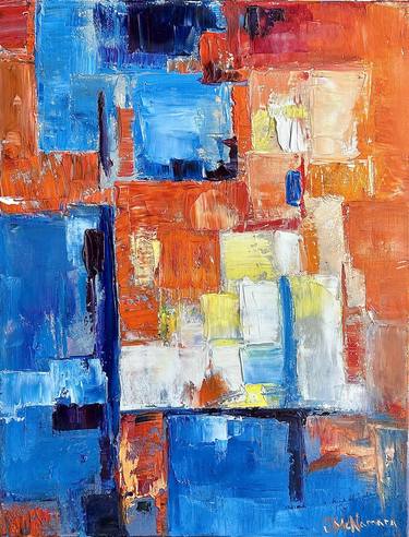 Original Abstract Expressionism Abstract Paintings by Olga McNamara