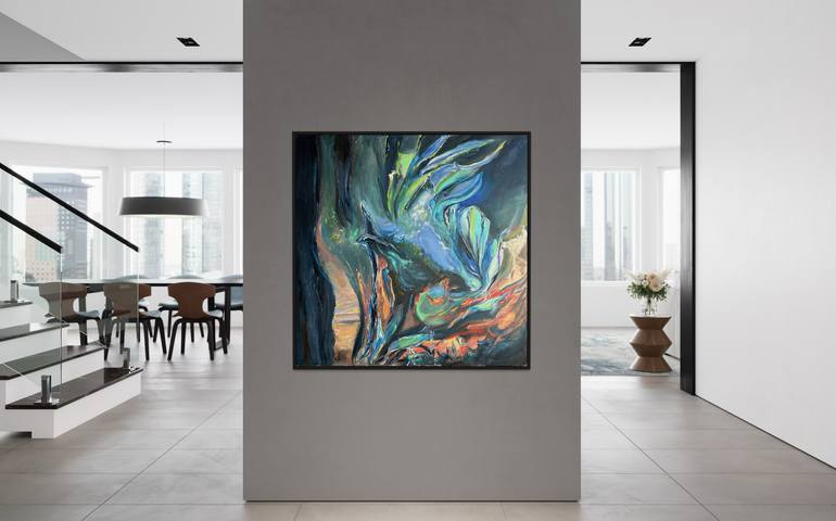 Original Abstract Expressionism Abstract Painting by Olga Mcnamara