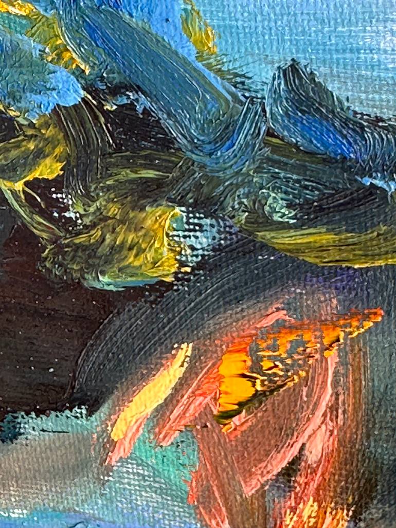 Original Abstract Expressionism Abstract Painting by Olga Mcnamara