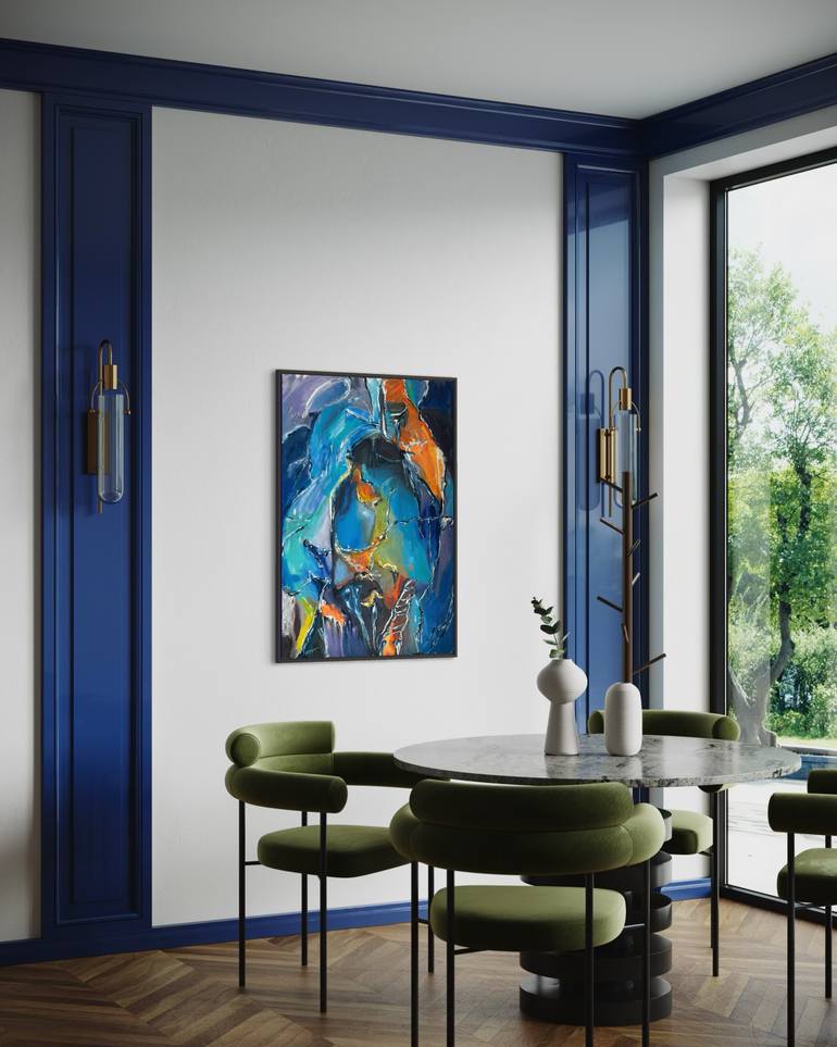 Original Abstract Expressionism Abstract Painting by Olga Mcnamara