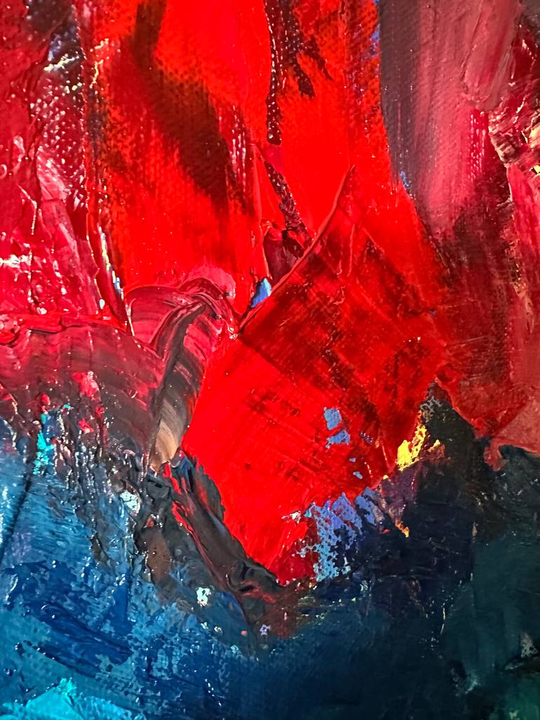 Original Abstract Expressionism Abstract Painting by Olga Mcnamara