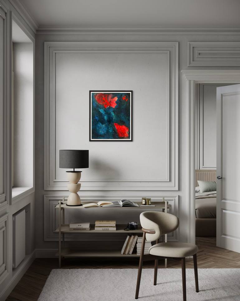 Original Abstract Expressionism Abstract Painting by Olga Mcnamara