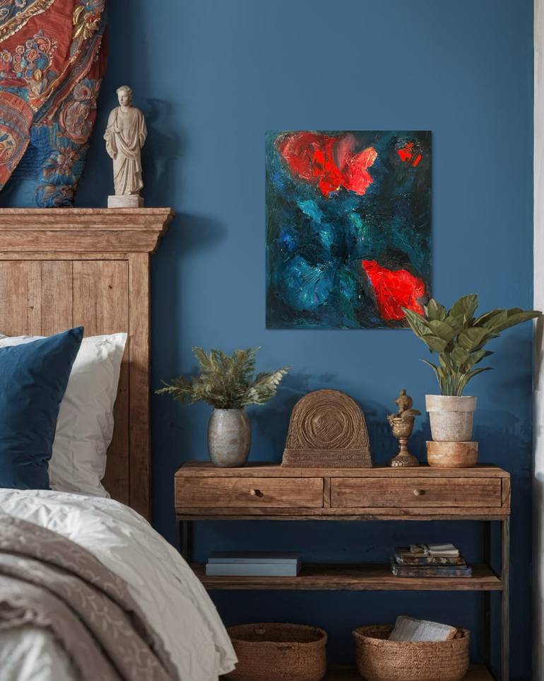 Original Abstract Expressionism Abstract Painting by Olga Mcnamara