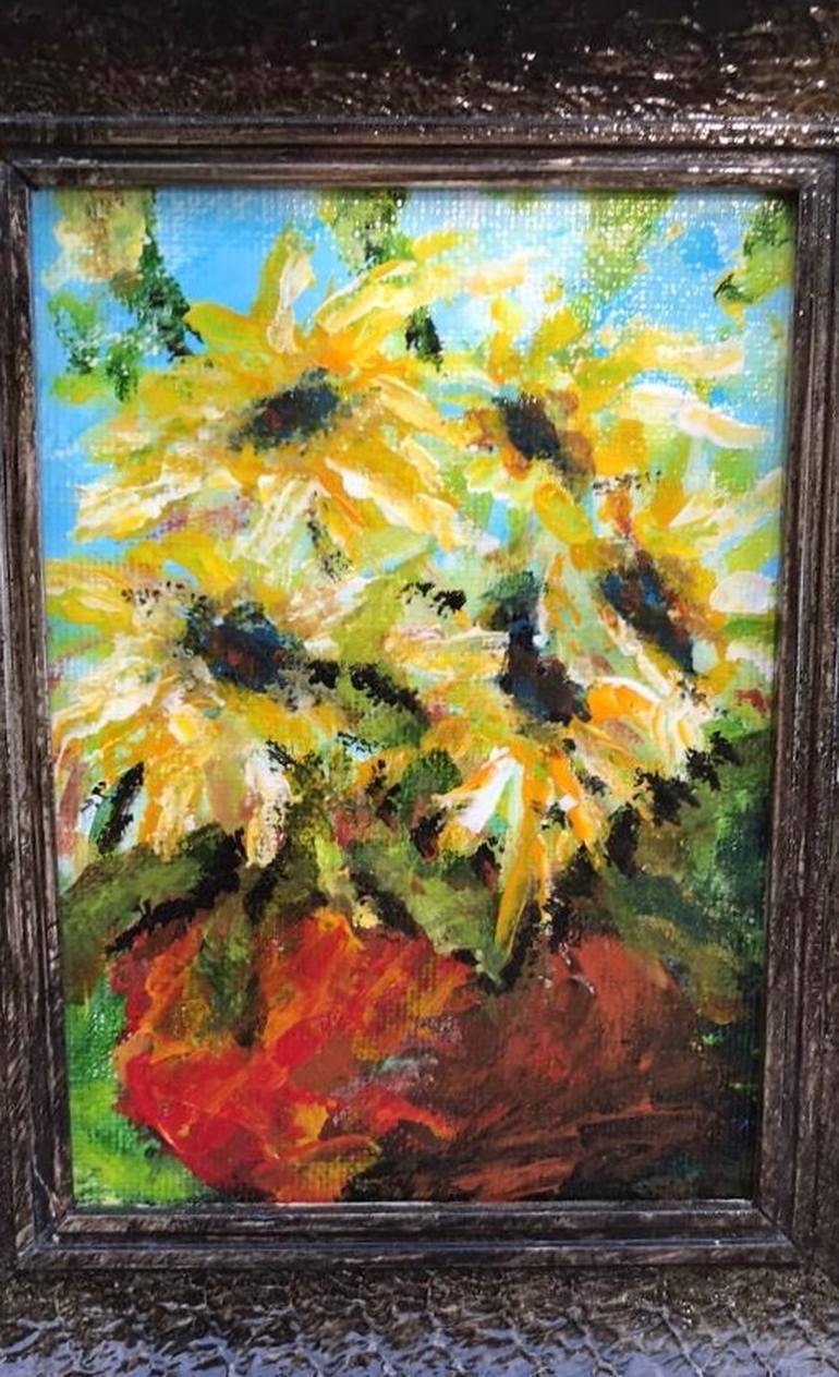 Original Impressionism Floral Painting by Olga McNamara