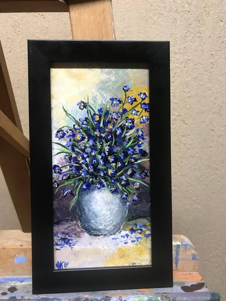 Original Impressionism Floral Painting by Olga McNamara