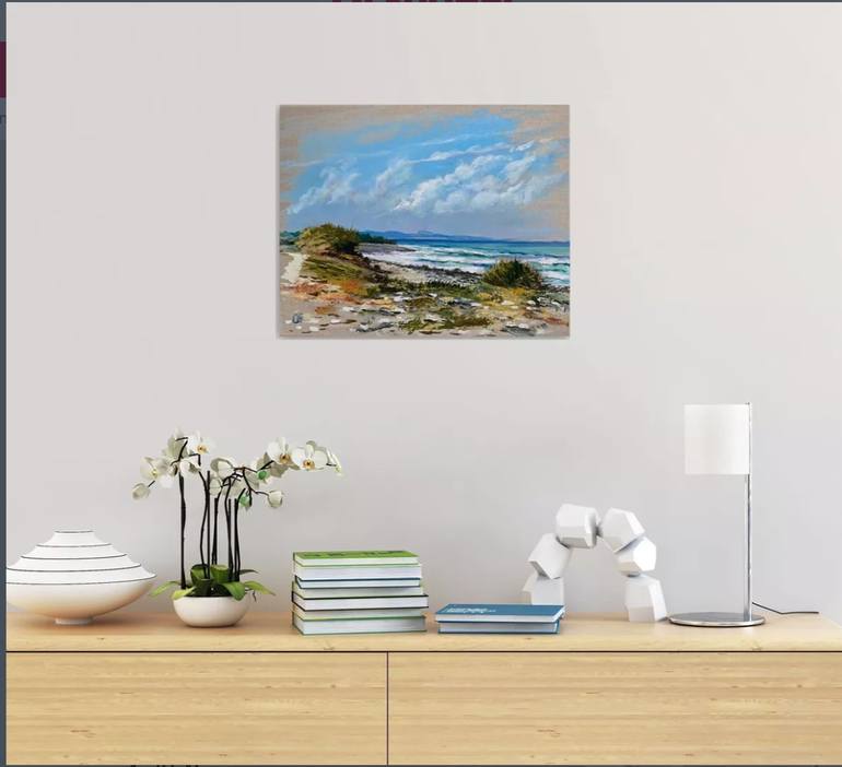 Original Impressionism Seascape Painting by Olga McNamara
