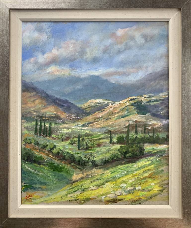 Original Impressionism Landscape Painting by Olga McNamara