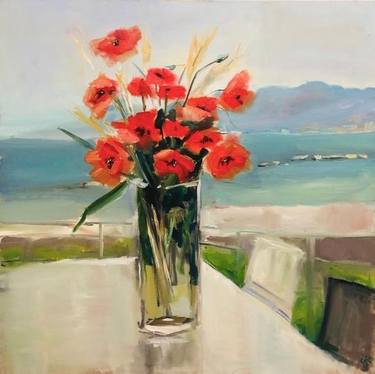 Original Impressionism Floral Paintings by Olga McNamara