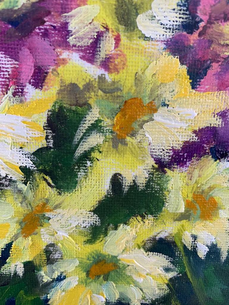 Original Expressionism Floral Painting by Olga McNamara