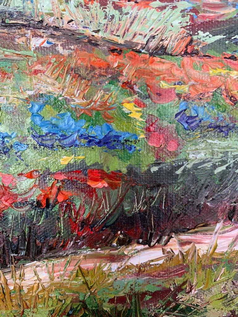 Original Impressionism Landscape Painting by Olga McNamara