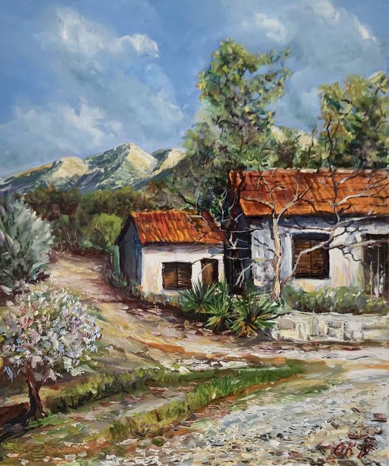 Original Impressionism Landscape Painting by Olga McNamara