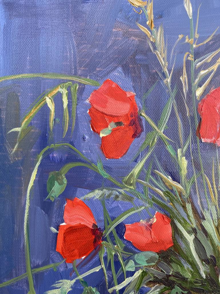 Original Impressionism Floral Painting by Olga McNamara