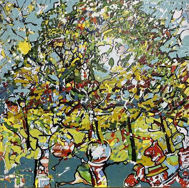 Original Expressionism Tree Painting by Bob Claytor