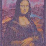 (slow-made) leonardo: mona lisa (pixelated) by Patrick Egarter