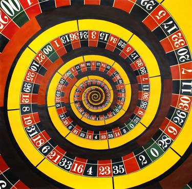 Roulette (The Gambler) | Acrylic on Paper | 140x140 cm | 2017 thumb