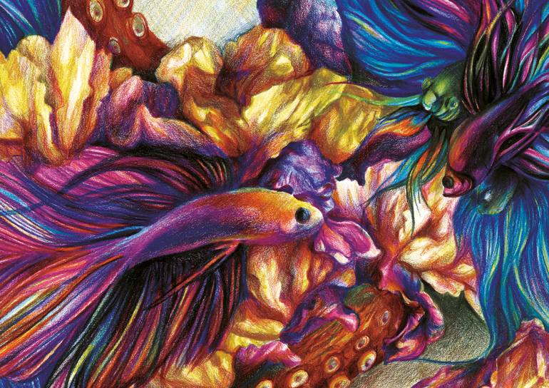 Original Other Floral Drawing by Elena Schaefer